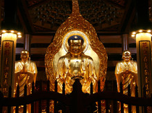 Golden Buddha In South Putuo (Nanputuo) Temple In Xiamen, Fujian