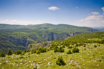 Wall Mural - Balkans hills covered by rocks