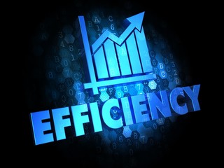 Poster - Growth Efficiency Concept on Digital Background.
