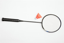 Shuttlecocks And Badminton Racket