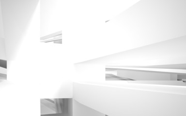 Abstract Architecture. abstract white building on a white backgr