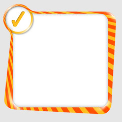 Poster - vector blank box for any text with check box