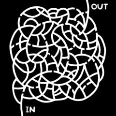 Sticker - In out maze