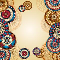 Plakat wzór meksyk moda ornament
