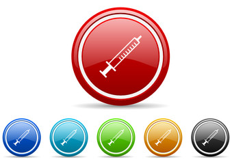 Poster - medicine icon vector set