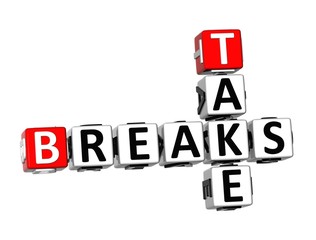 Poster - 3D Take Breaks Crossword