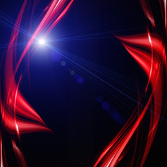Poster - futuristic wave background design with lights