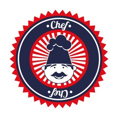 Canvas Print - chef icon