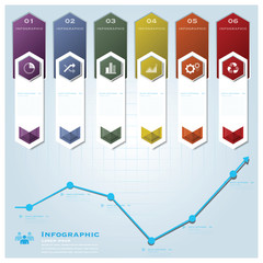 Wall Mural - Hexagon Geometric Shape Business Infographic Design Template