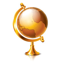 Gold Globe Free Stock Photo - Public Domain Pictures