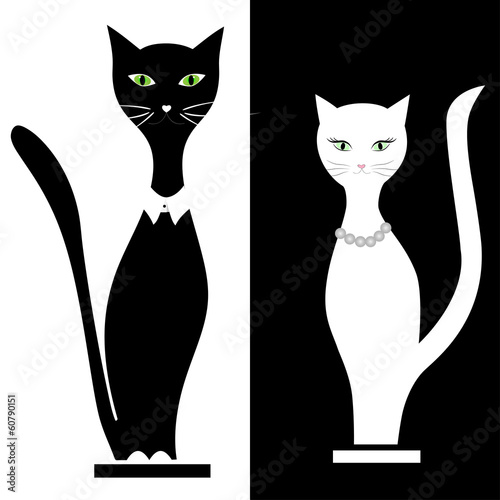 Cat Boy And Girl Cat Love Vector Stock Vector Adobe Stock