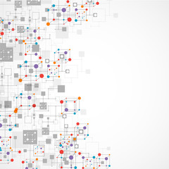 Network color technology communication background