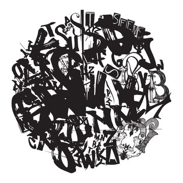 Background from alphabet letters