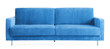isolated blue modern couch