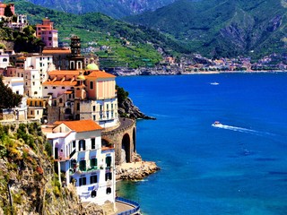 Wall Mural - Beautiful village of Atrani along the Amalfi Coast, Italy