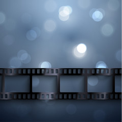 Wall Mural - Cinema background with film strip