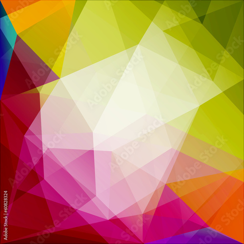 Naklejka - mata magnetyczna na lodówkę Abstract geometric triangles background