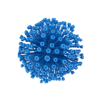 Retrovirus abstract illustration isolated - 3d Rendering