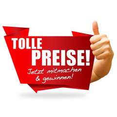 Tolel Preise! Button, Icon