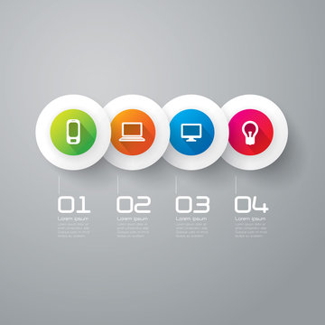 Infographics vector design template.