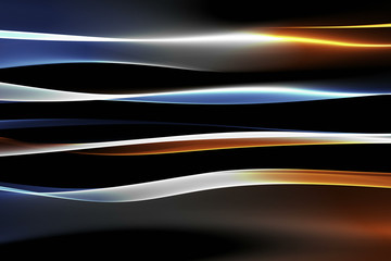 Poster - fantastic elegant wave background design illustration