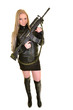 © muro - beautiful sexy girl holding gun