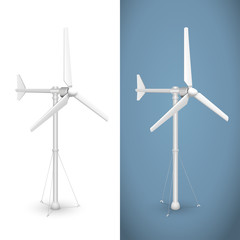 Eco wind turbine isolated