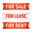 Fore Sale, For Lease and For Rent vinyl banners