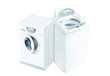 Top Load Washer and Front Load Washer 3d render