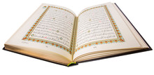 The Holy Quran Over White Background