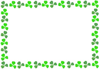 Poster - St Patricks Day shamrock frame