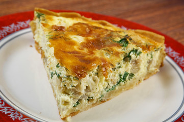 Wall Mural - quiche with halibut