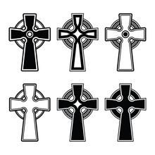 Irish, Scottish Celtic Cross Vector Sign