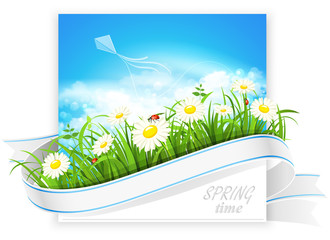 spring banner. vector