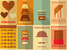 Retro Chocolate Posters Collection