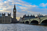 Fototapeta Big Ben - The Big Ben and Westminster Bridge in London