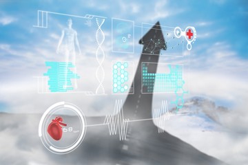 Poster - Composite image of medical interface