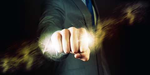 Wall Mural - power in hands