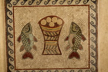Mosaic Of 2 Fishes And 5 Loaves