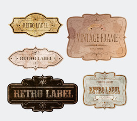 Wall Mural - RETRO LABELS