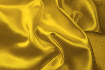 Wall Mural - Yellow silk fabric background