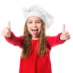 Poster - girl in chef hat