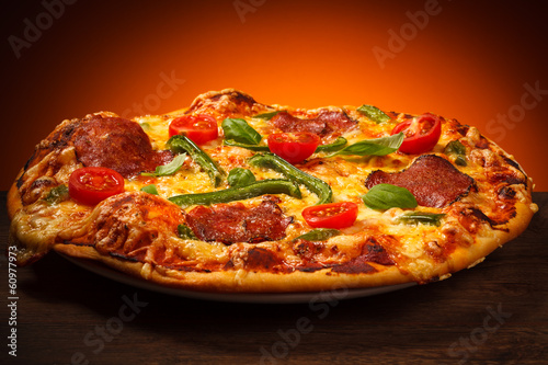 Nowoczesny obraz na płótnie Pizza