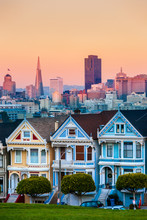 The Painted Ladies Of San Francisco, California, USA.