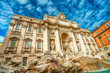 Wall Mural - The Famous Trevi Fountain , rome, Italy.