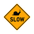 © fotohansel - traffic sign - slow with snail symbol - e487