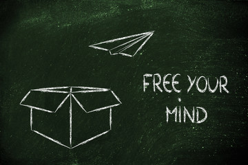 Wall Mural - business vision: free your mind