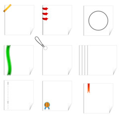 Poster - Set of writing-book sheets