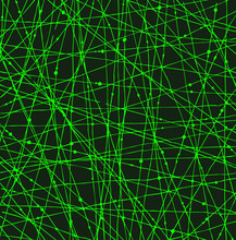 Acid Green Linear Network Texture With Dots