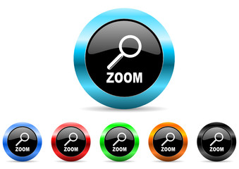 Aufkleber - zoom icon vector set